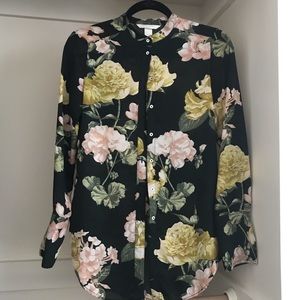 H&M Floral Button Up Shirt